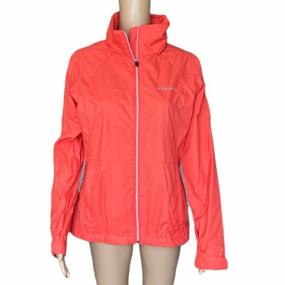 Columbia Windbreaker Jacket Orange Size Small - Picture 1 of 11